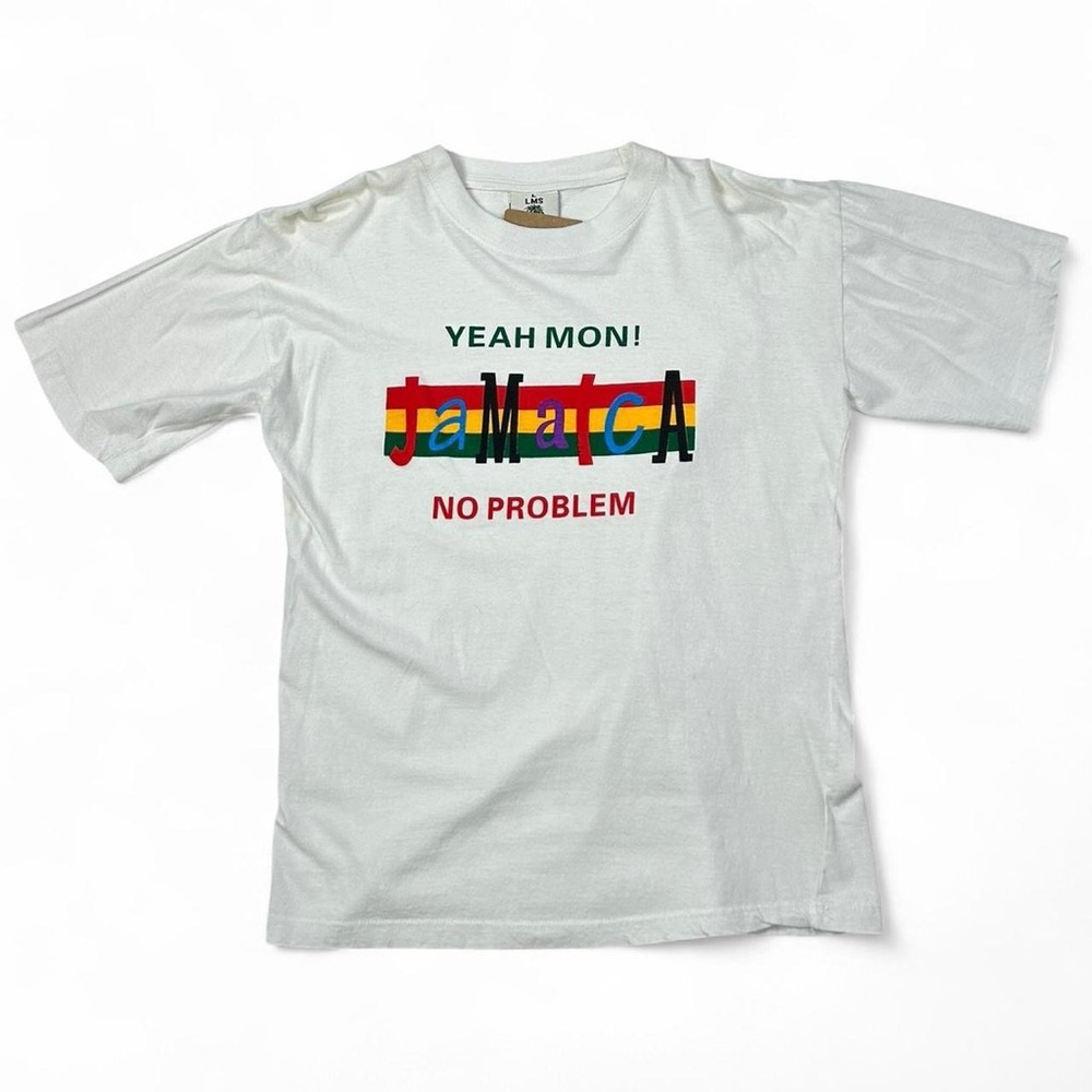 Vintage white Jamaica graphic tee